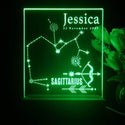 ADVPRO Zodiac Sagiffarius – Name & birthday Personalized Tabletop LED neon sign st5-p0070-tm - Green