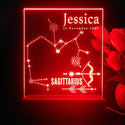 ADVPRO Zodiac Sagiffarius – Name & birthday Personalized Tabletop LED neon sign st5-p0070-tm - Red