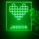 ADVPRO Digital Heart Personalized Tabletop LED neon sign st5-p0079-tm - Green