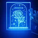 ADVPRO Rose in snow globe Personalized Tabletop LED neon sign st5-p0081-tm - Blue