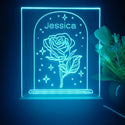 ADVPRO Rose in snow globe Personalized Tabletop LED neon sign st5-p0081-tm - Sky Blue