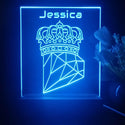 ADVPRO Crown with diamond Personalized Tabletop LED neon sign st5-p0083-tm - Blue