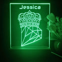 ADVPRO Crown with diamond Personalized Tabletop LED neon sign st5-p0083-tm - Green