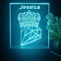 ADVPRO Crown with diamond Personalized Tabletop LED neon sign st5-p0083-tm - Sky Blue