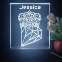 ADVPRO Crown with diamond Personalized Tabletop LED neon sign st5-p0083-tm - White