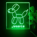 ADVPRO Balloon Dog Personalized Tabletop LED neon sign st5-p0084-tm - Green