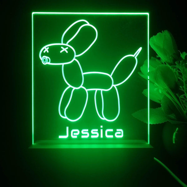 ADVPRO Balloon Dog Personalized Tabletop LED neon sign st5-p0084-tm - Green