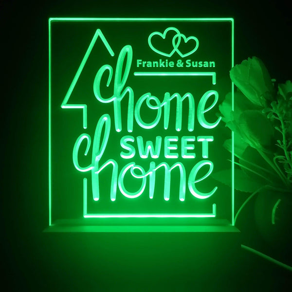 ADVPRO Home sweet home Personalized Tabletop LED neon sign st5-p0085-tm - Green