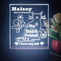 ADVPRO My best friend – cat Personalized Tabletop LED neon sign st5-p0086-tm - White