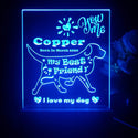 ADVPRO My best friend – dog Personalized Tabletop LED neon sign st5-p0087-tm - Blue