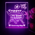 ADVPRO My best friend – dog Personalized Tabletop LED neon sign st5-p0087-tm - Purple