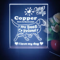 ADVPRO My best friend – dog Personalized Tabletop LED neon sign st5-p0087-tm - White