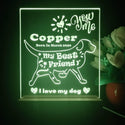 ADVPRO My best friend – dog Personalized Tabletop LED neon sign st5-p0087-tm - Yellow