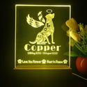 ADVPRO Love you forever, rest in peace – dog Personalized Tabletop LED neon sign st5-p0088-tm - Yellow