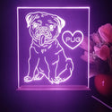 ADVPRO Pug Personalized Tabletop LED neon sign st5-p0091-tm - Purple