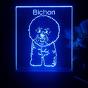 ADVPRO Bichon Personalized Tabletop LED neon sign st5-p0094-tm - Blue