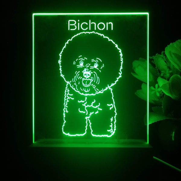ADVPRO Bichon Personalized Tabletop LED neon sign st5-p0094-tm - Green