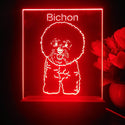 ADVPRO Bichon Personalized Tabletop LED neon sign st5-p0094-tm - Red