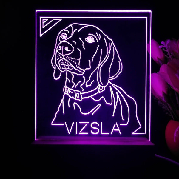 ADVPRO Vizsla Personalized Tabletop LED neon sign st5-p0097-tm - Purple