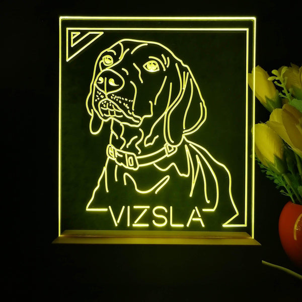 ADVPRO Vizsla Personalized Tabletop LED neon sign st5-p0097-tm - Yellow