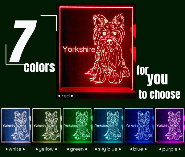 ADVPRO Yorkshire Personalized Tabletop LED neon sign st5-p0098-tm