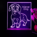 ADVPRO Wiener Dog Personalized Tabletop LED neon sign st5-p0100-tm - Purple