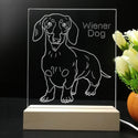 ADVPRO Wiener Dog Personalized Tabletop LED neon sign st5-p0100-tm - 7 Color