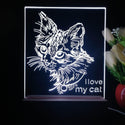 ADVPRO I love my cat Personalized Tabletop LED neon sign st5-p0101-tm - White