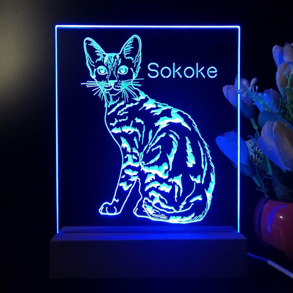 ADVPRO Sokoke  Personalized Tabletop LED neon sign st5-p0103-tm - Blue