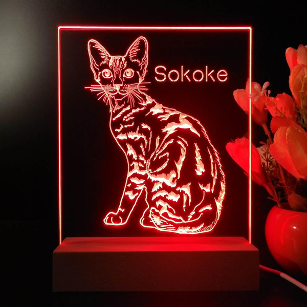 ADVPRO Sokoke  Personalized Tabletop LED neon sign st5-p0103-tm - Red