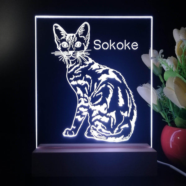 ADVPRO Sokoke  Personalized Tabletop LED neon sign st5-p0103-tm - White