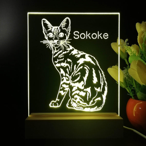 ADVPRO Sokoke  Personalized Tabletop LED neon sign st5-p0103-tm - Yellow