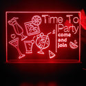ADVPRO Time to party come and join Tabletop LED neon sign st5-j5001 - Red