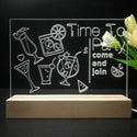 ADVPRO Time to party come and join Tabletop LED neon sign st5-j5001 - 7 Color