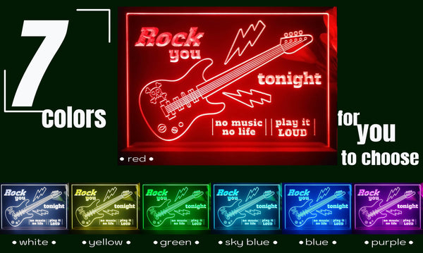 ADVPRO Rock you tonight Tabletop LED neon sign st5-j5003