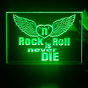 ADVPRO Rock N Roll is never die01 Tabletop LED neon sign st5-j5004 - Green
