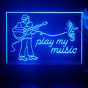 ADVPRO play my music Tabletop LED neon sign st5-j5006 - Blue