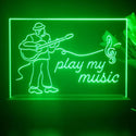 ADVPRO play my music Tabletop LED neon sign st5-j5006 - Green