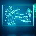 ADVPRO play my music Tabletop LED neon sign st5-j5006 - Sky Blue