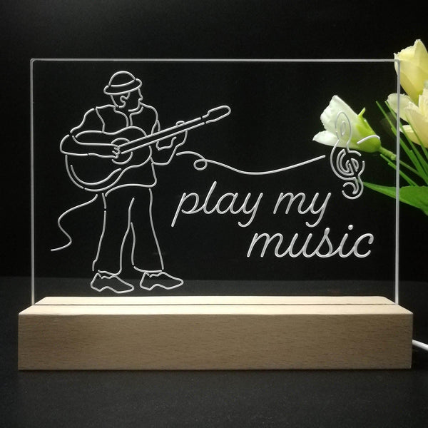 ADVPRO play my music Tabletop LED neon sign st5-j5006 - 7 Color