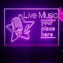 ADVPRO Live Music_Your place here Tabletop LED neon sign st5-j5007 - Purple