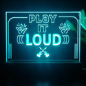 ADVPRO Play it LOUD Tabletop LED neon sign st5-j5008 - Sky Blue