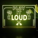 ADVPRO Play it LOUD Tabletop LED neon sign st5-j5008 - Yellow