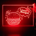 ADVPRO I love burger Tabletop LED neon sign st5-j5009 - Red