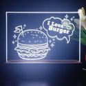 ADVPRO I love burger Tabletop LED neon sign st5-j5009 - White