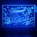ADVPRO Life is like an adventure Tabletop LED neon sign st5-j5012 - Blue
