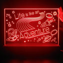 ADVPRO Life is like an adventure Tabletop LED neon sign st5-j5012 - Red