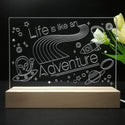 ADVPRO Life is like an adventure Tabletop LED neon sign st5-j5012 - 7 Color