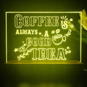 ADVPRO coffee is always a good idea Tabletop LED neon sign st5-j5013 - Yellow