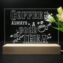ADVPRO coffee is always a good idea Tabletop LED neon sign st5-j5013 - 7 Color